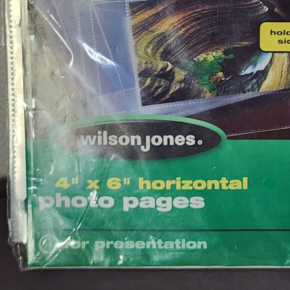 Wilson Jones 10pk Clear Two Sided 4x6 Horizontal Photo Pages for Presentation - Picture 2 of 16